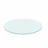 20" Inch Round Tempered Glass Table Top Clear Glass 1/4" Inch Thick Round Polished Edge