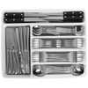49-Piece Silver Flatware Set with Steak Knives and Dinner Forks - Perfect for kitchens, Picnics, Weddings, and Parties,Dishwasher safe