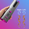 Cordless Auto Rotating Hair Curler Hair Waver Curling Iron Styling Tool Purple