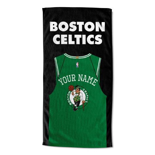 OFFICIAL NBA Jersey Beach Towel - Boston Celtics [Personalization Only] 