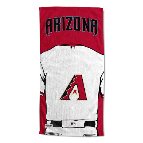 OFFICIAL MLB Jersey Personalized Beach Towel - Arizona Diamondbacks [Personalization Only] 