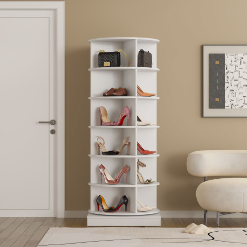 360 Rotating shoe cabinet 6 layers