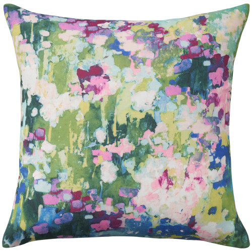 Colorful Watercolor Reversible Throw Pillow