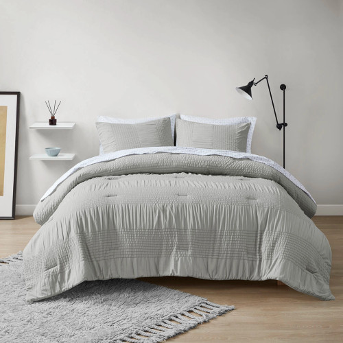 Casual Textured Complete Comforter and Sheet Set