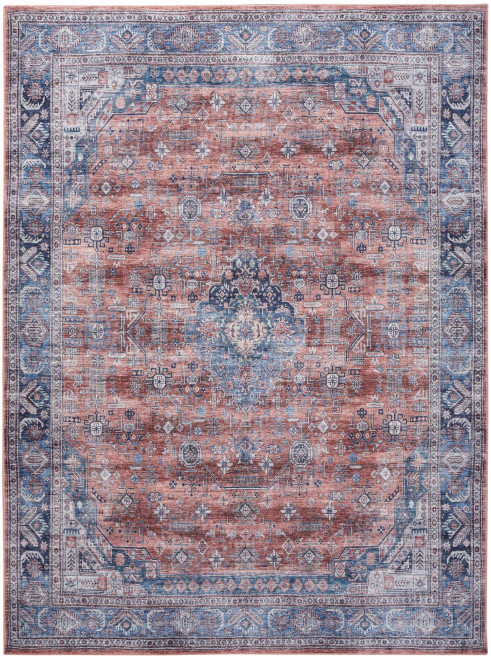 Tapestry of Time: A Versatile Blue Multicolor Rug