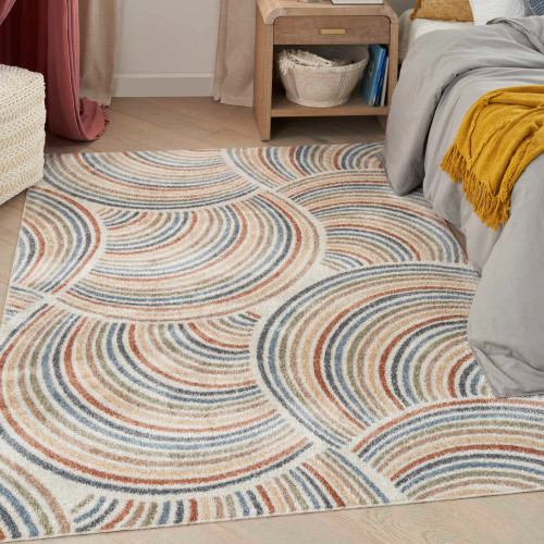 Cosmic Radiance: The Ultimate Groove-Infused Washable Rug