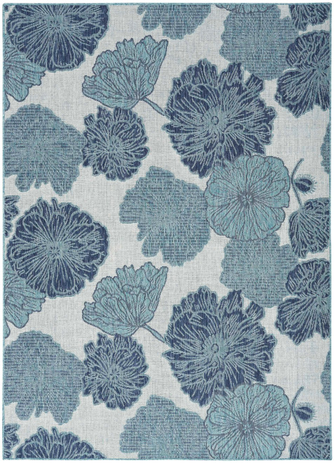 Sea Blooming Floral Indoor/Outdoor Rug