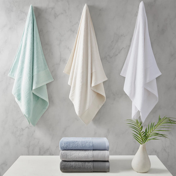 Premium Cotton Eco-Friendly Antimicrobial 6 Piece Towel Set