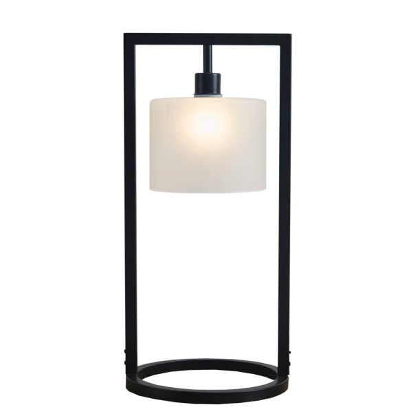 Modern Industrial Black Open Frame Table Lamp