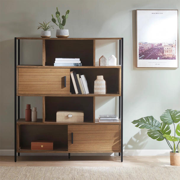 Modern Industrial Display Book Shelf