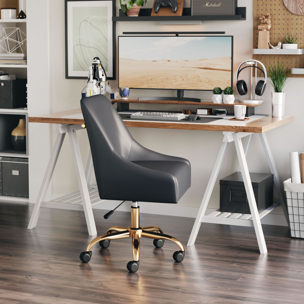 Madelaine Office Chair: Where Deco Meets Modern Glam