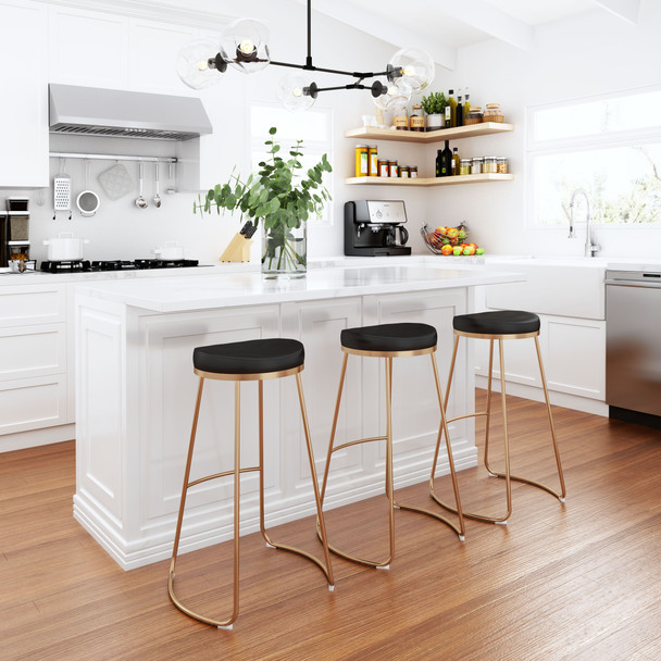 Bree Barstool: Where Glamour Meets Modern Simplicity (Set of 2)