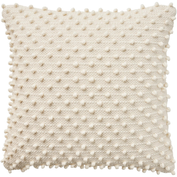 Ivory Loop Harmony Textured Pillow