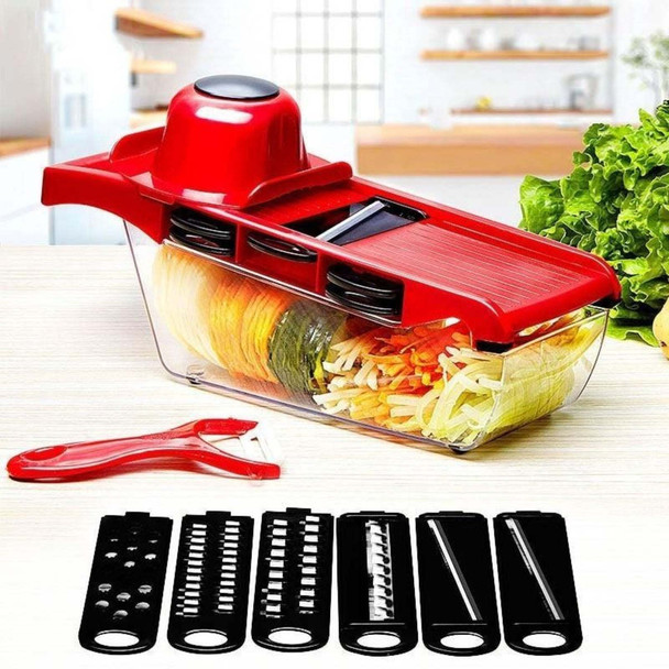 6 Blades Vegetable Slicer Stainless Steel 