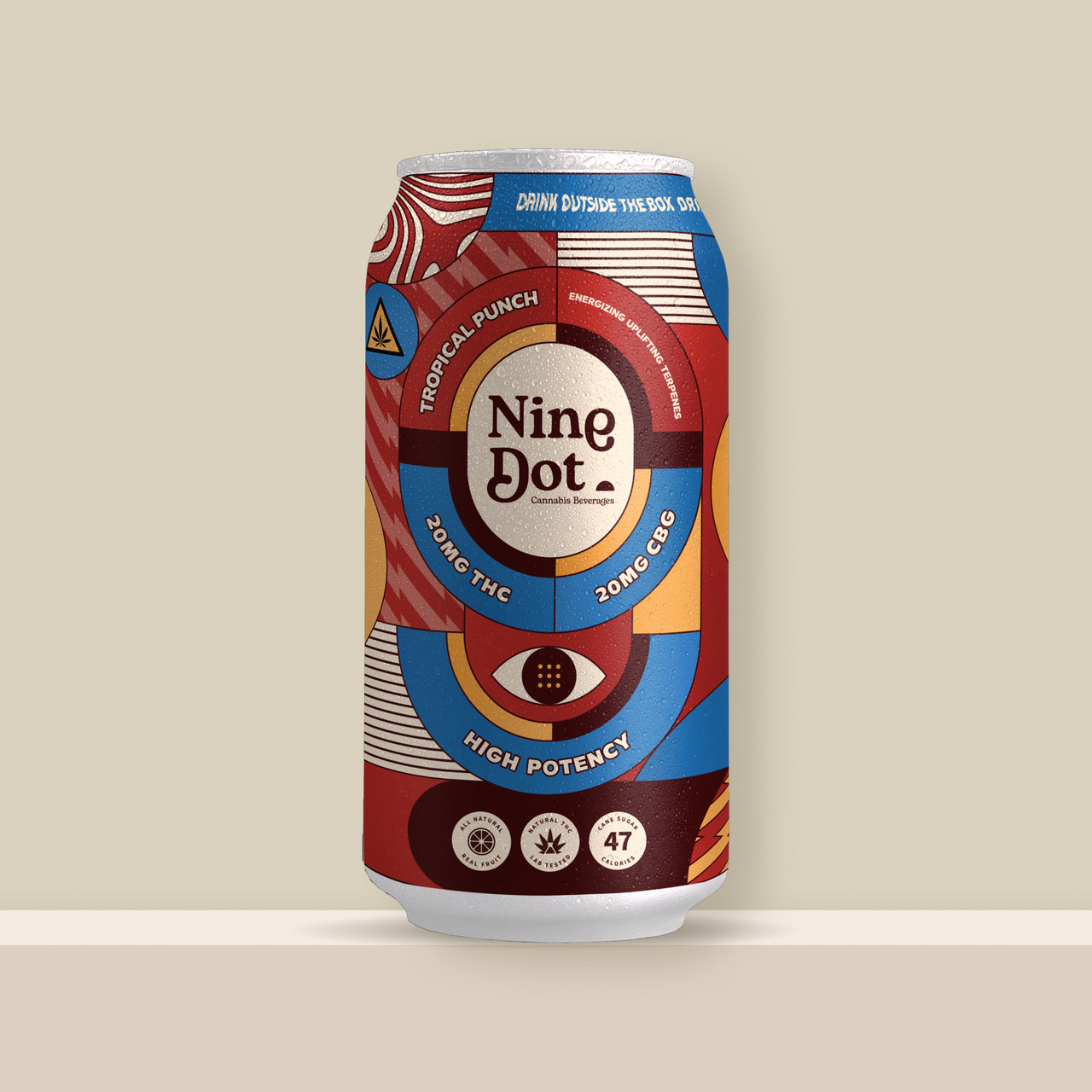 Nine Dot Tropical Punch 20mg THC 16oz