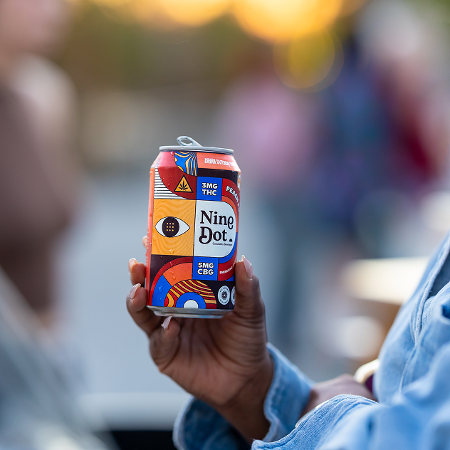 Nine Dot Peach Punch 3mg THC Can