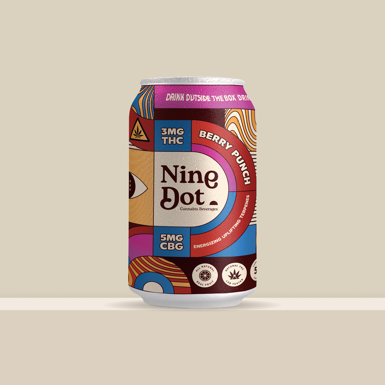 Nine Dot Berry Punch 3mg THC Can