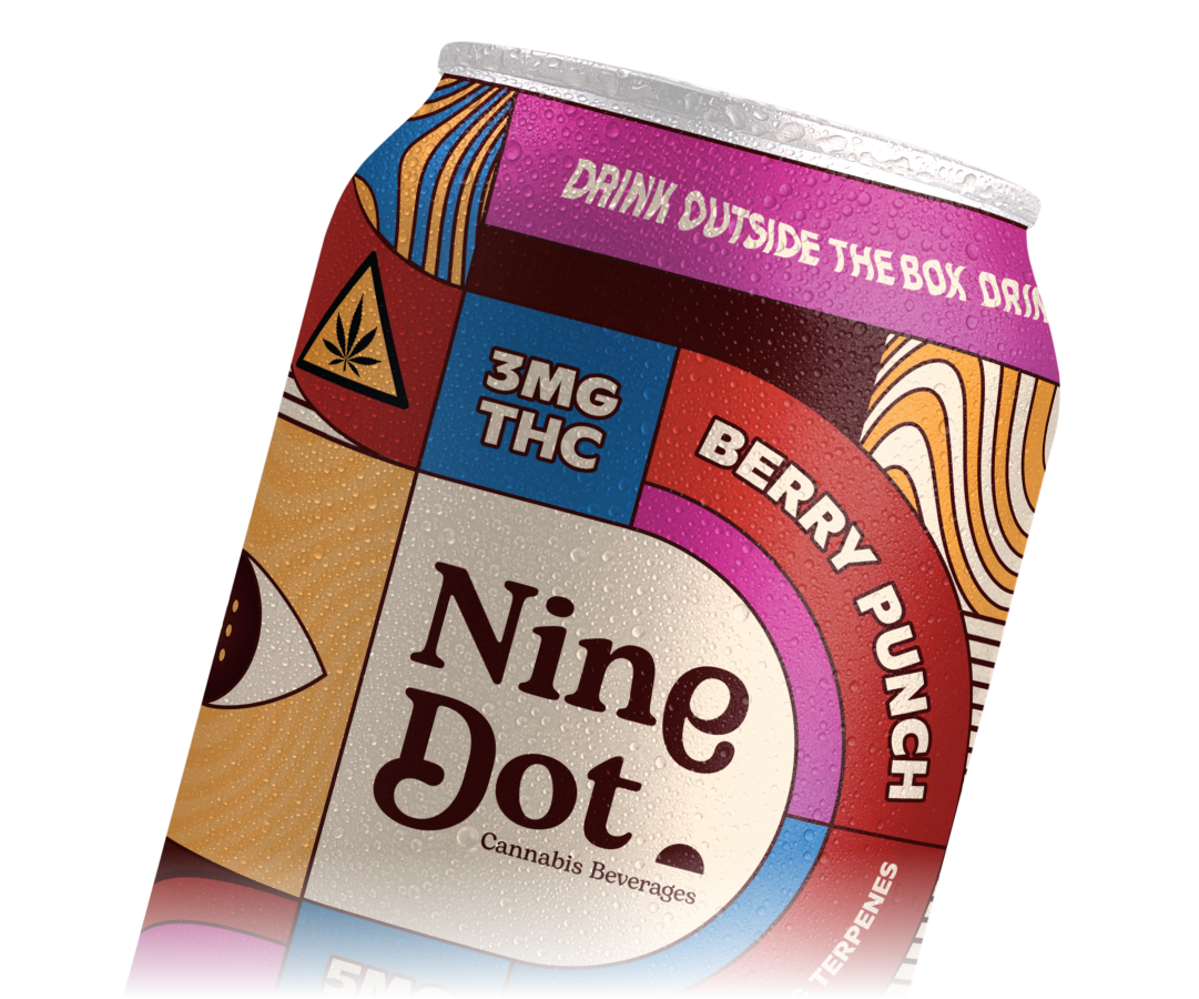 Nine Dot Berry Punch 3mg THC Can