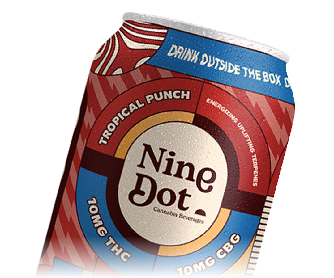 Nine Dot Tropical Punch 10mg THC High Dose Can