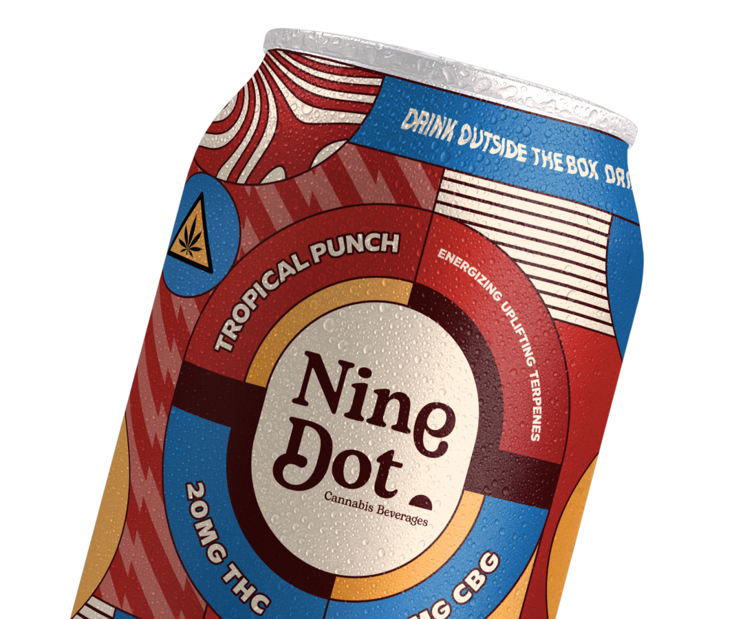 Nine Dot Tropical Punch 10mg THC High Dose Can