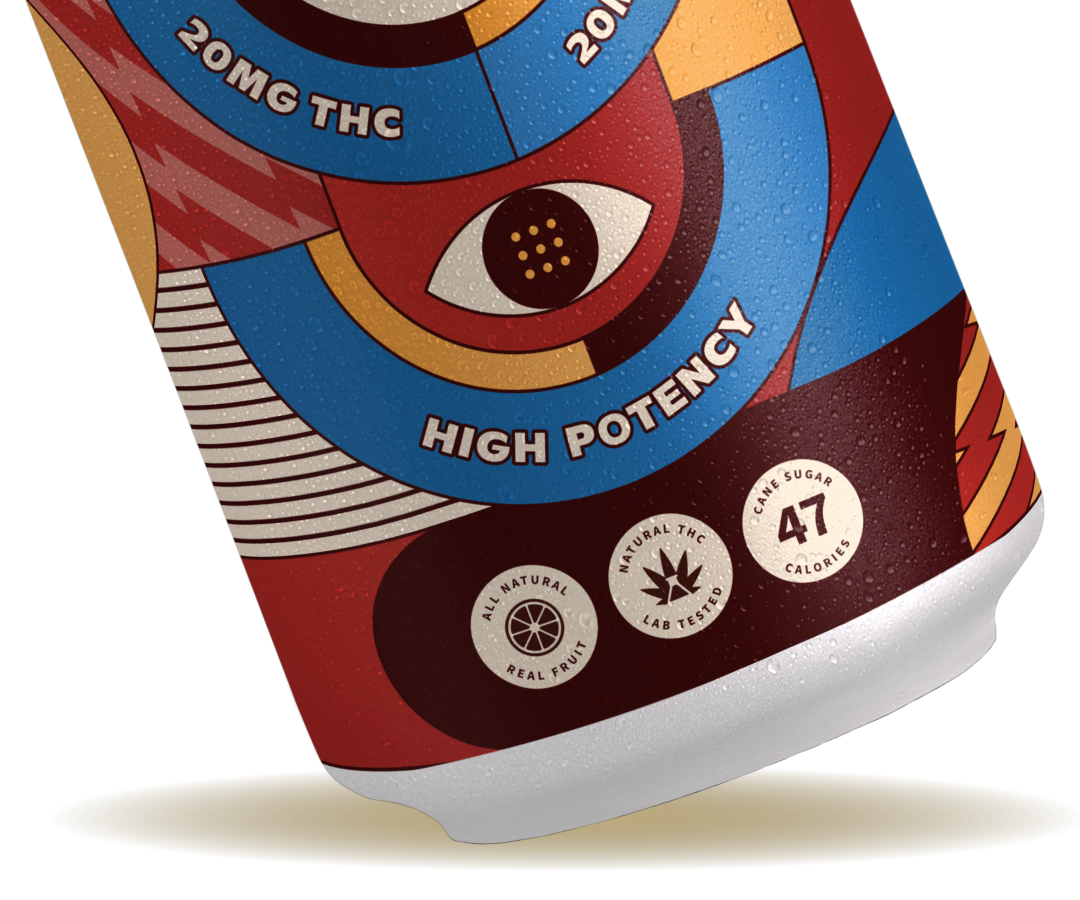 Nine Dot Tropical Punch 10mg THC High Dose Can