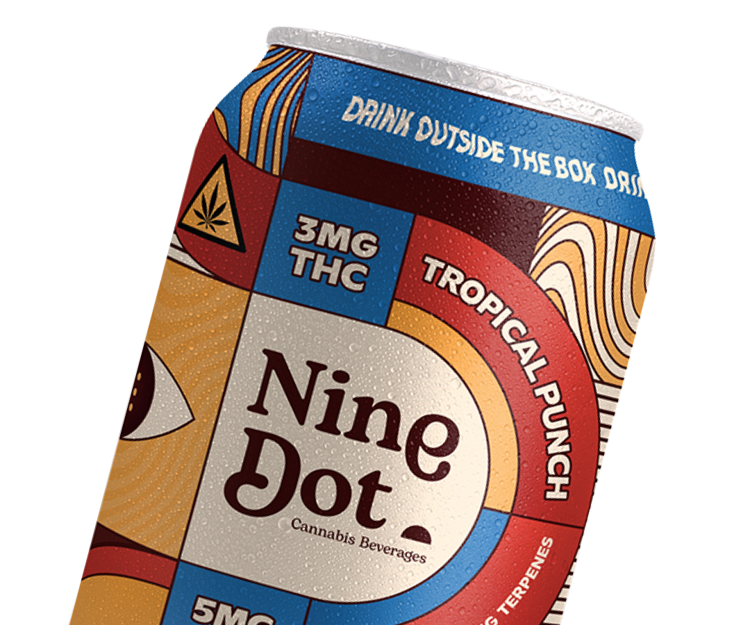 Nine Dot Tropical Punch 3mg THC Can