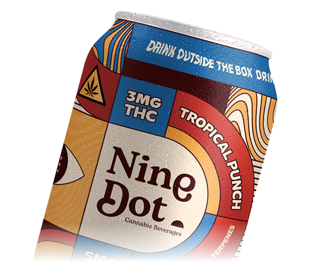 Nine Dot Tropical Punch 3mg THC Can