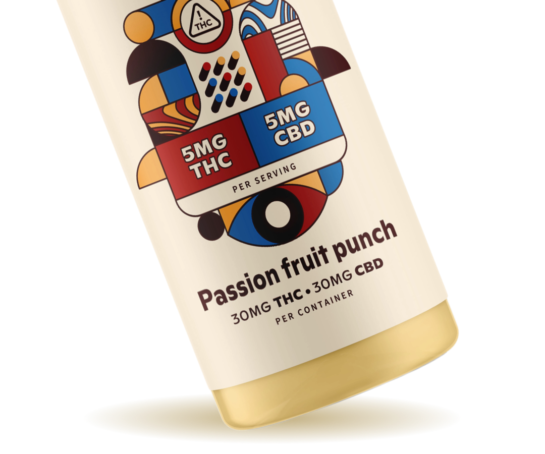 Nine Dot Cannabis Elixir: Passion Fruit 30mg THC 30mg CBD