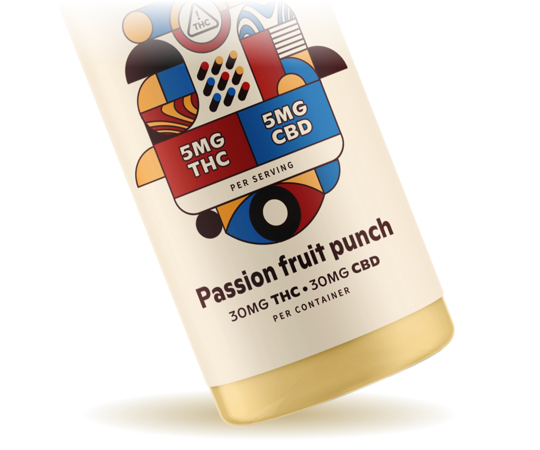 Nine Dot Cannabis Elixir: Passion Fruit 30mg THC 30mg CBD