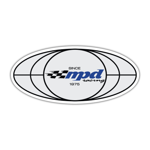 MPD021 Logo Sticker MPD Racing Logo 5.06 x 2.27 in MPD Racing