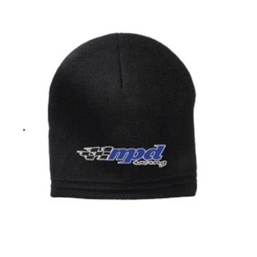 Hat, Beanie, Embroidered MPD Logo, Black, Each