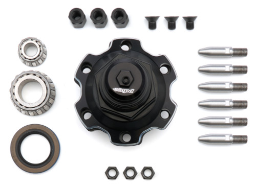 MPD16000 Wheel Hub Sprint Front Hub / Bearings / Hardware / Seal / Studs Included Aluminum Black Anodized Kit