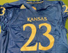 Kansas Jayhawks NCAA Adidas Game Cut Sewn Name Number Jersey Adidas