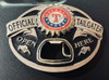 Texas Rangers MLB Official Tailgater Pewter Belt Buckle Siskiyou Sports 754603090196