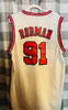 Chicago Bulls NBA Adidas Dennis Rodman White Jersey Adidas 