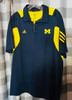 Michigan Wolverines NCAA Adidas Scorch 3 Button Shirt Adidas 