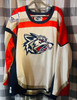 Elmira Jackals UHL Curtis Tidball Game Worn Jackals Jersey Surface Ink Hockey 