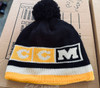 CCM team color logos front and back team color pom on top Boston Bruins team logo on front Boston Bruins NHL CCM Authentic Team Logo Knit Hat CCM team color logos front and back team color pom on top Boston Bruins team logo on front Boston Bruins NHL CCM Authentic Team Logo Knit Hat