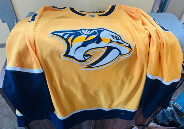 Nashville Predators NHL Adidas Authentic Locash Band Jersey