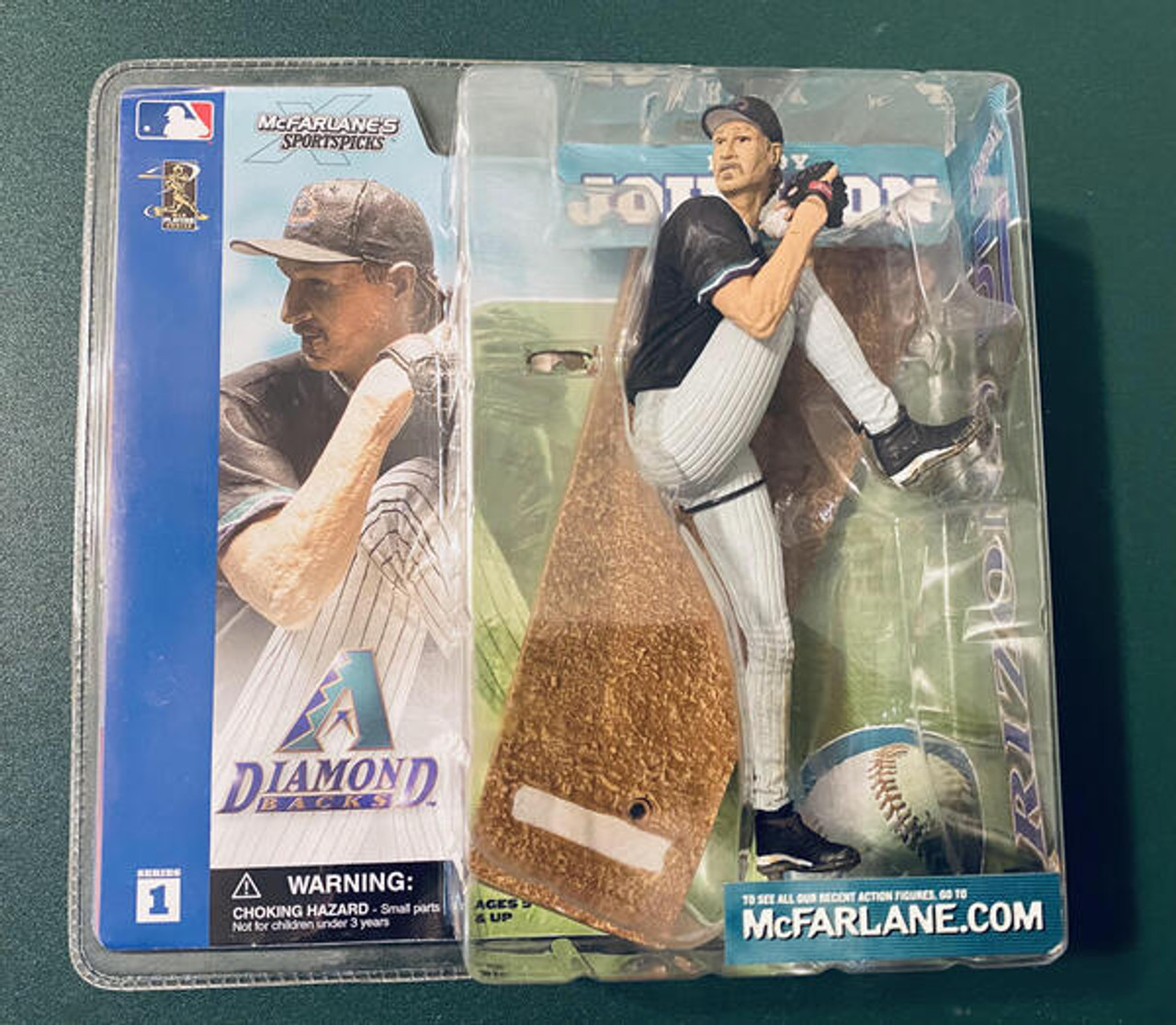 McFarlane Toys MLB Arizona Diamondbacks Sports Picks Baseball Series 1  Randy Johnson Action Figure Purple Jersey Variant - ToyWiz