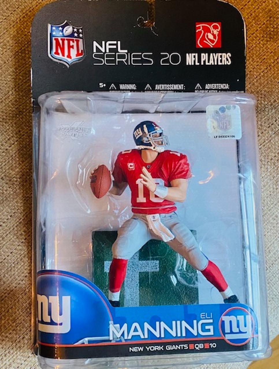 Eli Manning New York Giants NFL McFarlane Series 20 Red Jersey Variant