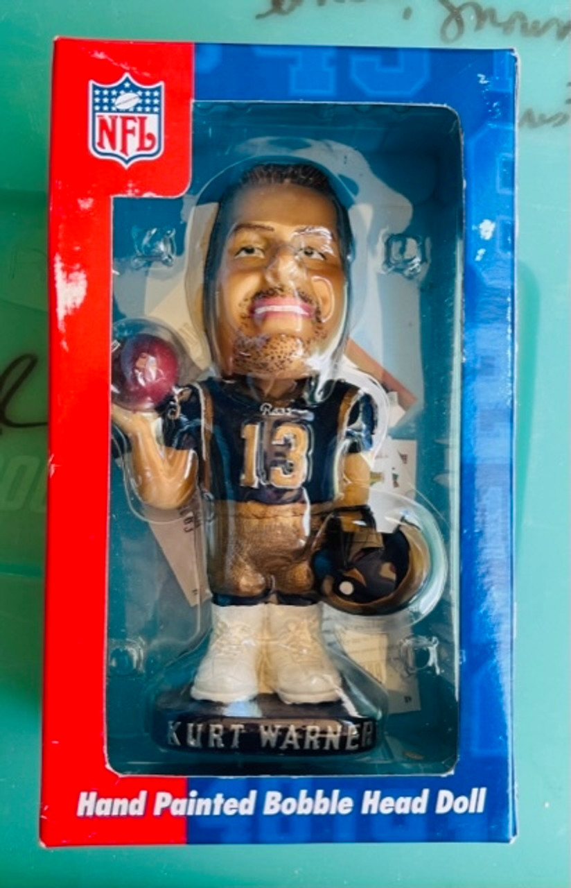 Kurt Warner St. Louis Rams Hand Painted QB Club Bobblehead