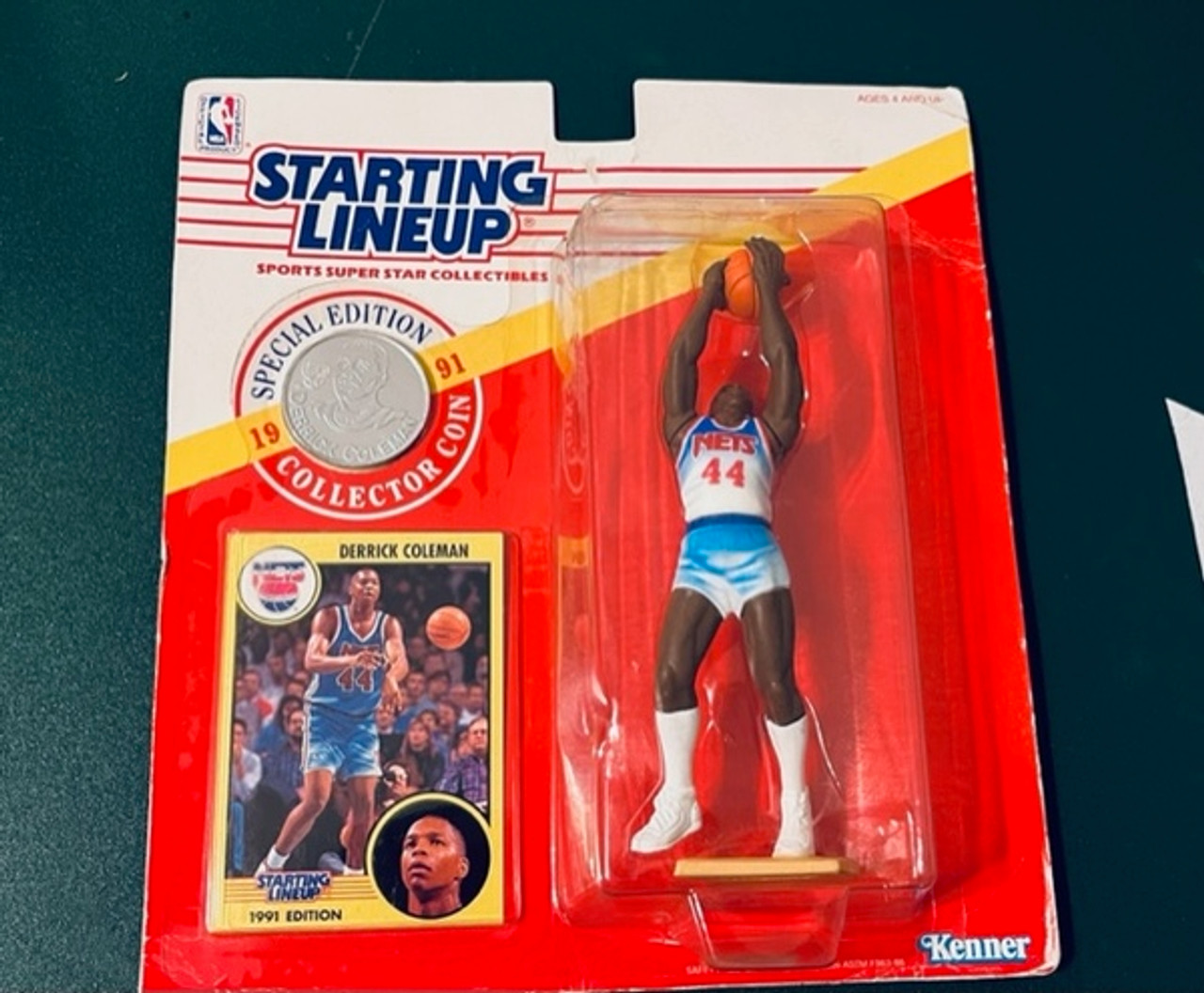 天然石ターコイズ Kenner 1991〜1990 シリーズ フィギュア NBA 5体