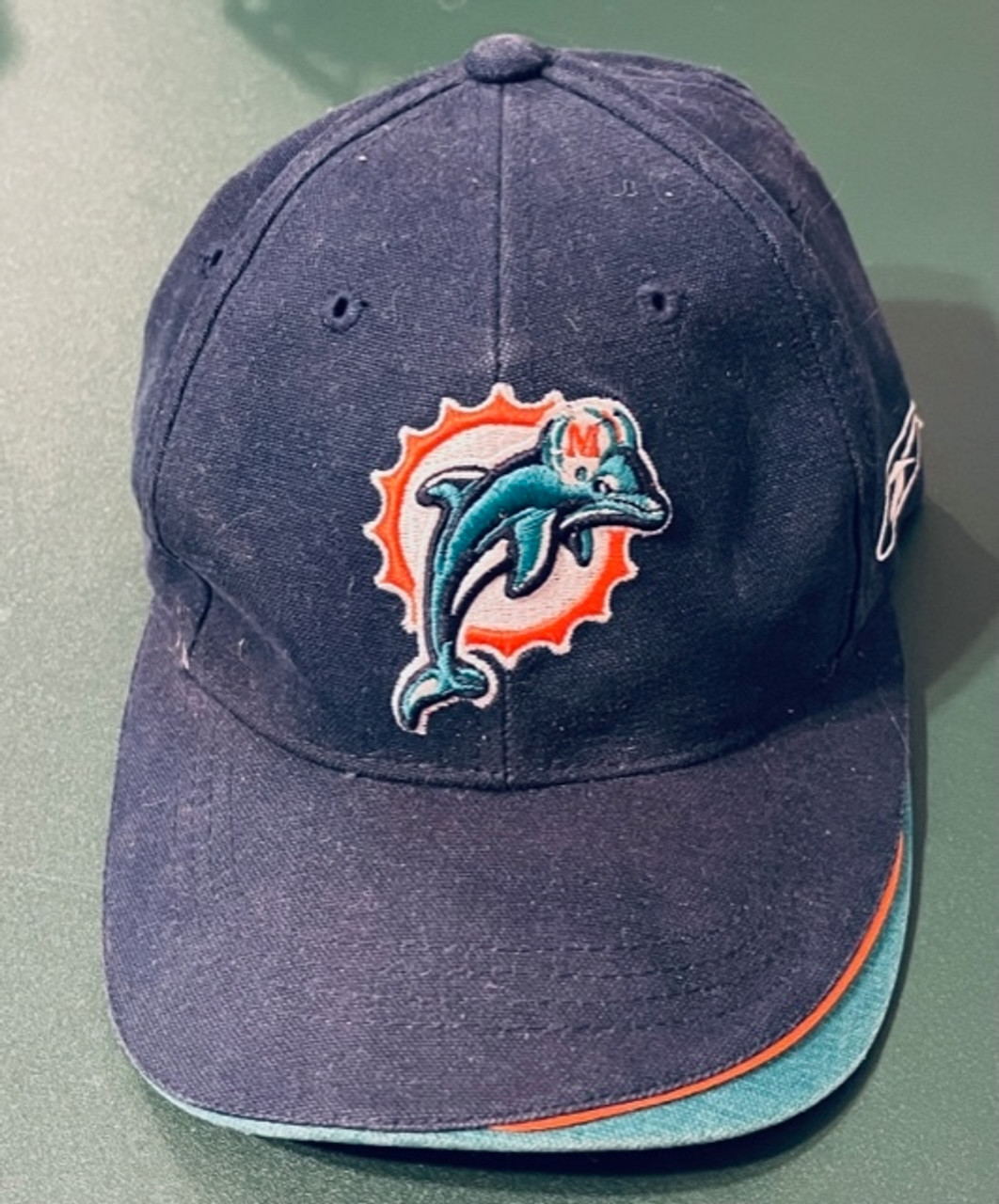 Miami Dolphins Hat Old Logo Reebok Sideline NFL Equipment Adjustable Strap