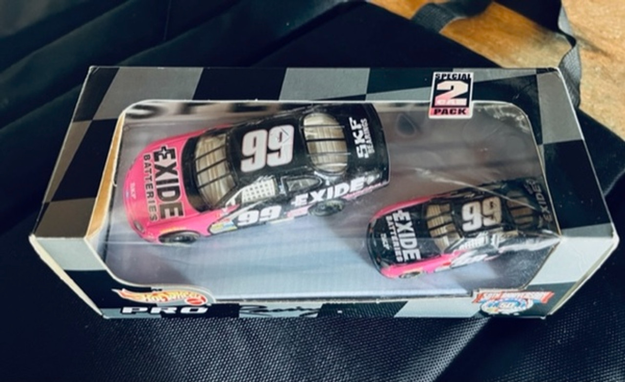 Jeff Burton 99 NASCAR Hot Wheels Pro Racing 2 Pack Cars