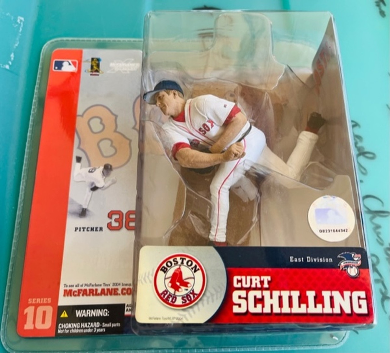 Curt Schilling Boston Red Sox Jersey Number Kit, Authentic Home