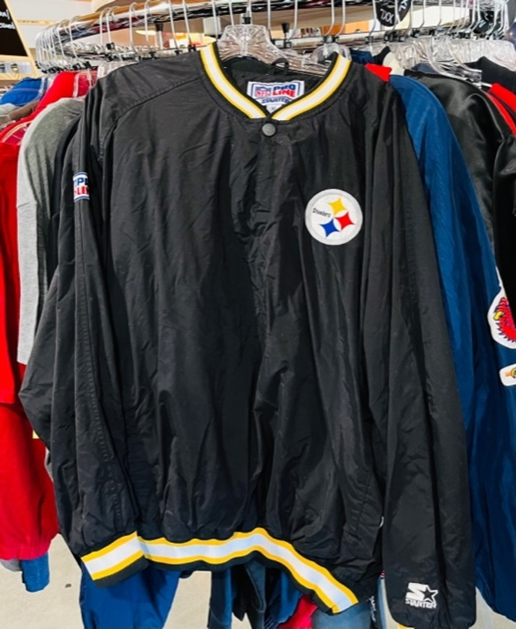 Take a step back in time with these retro Steelers Starter Jackets