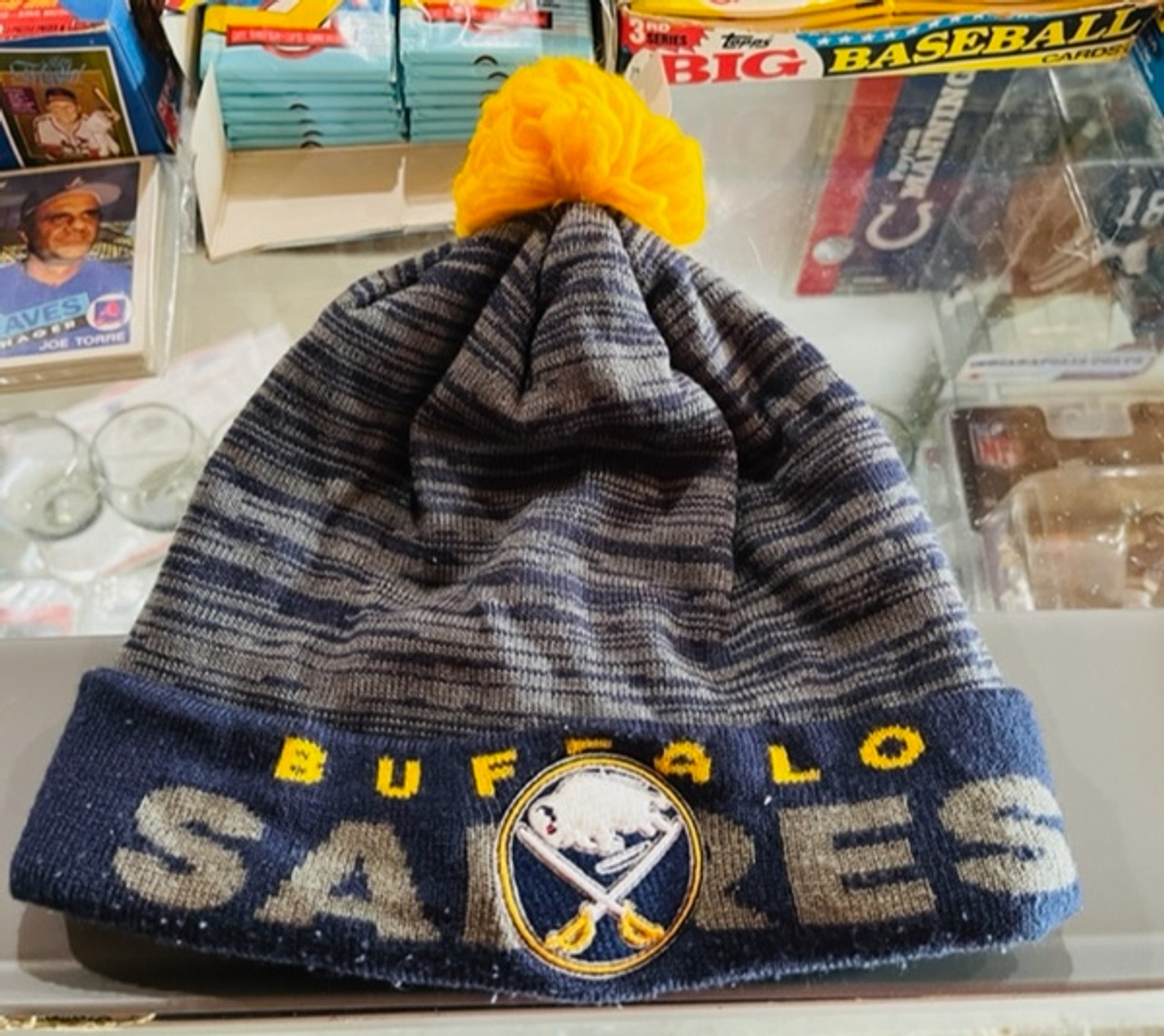 Buffalo Sabres NHL Adidas Authentic Team Logo Knit Hat