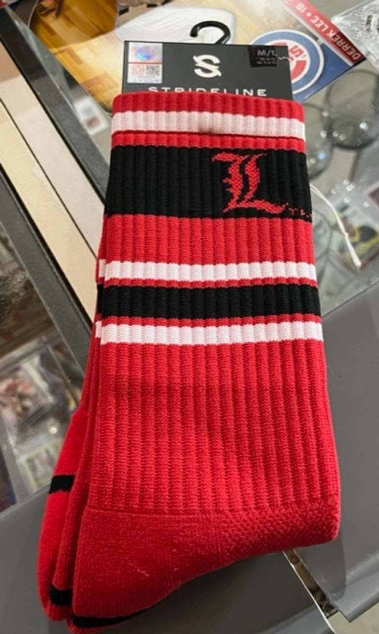 Strideline Louisville Cardinals Mascot Crew Socks