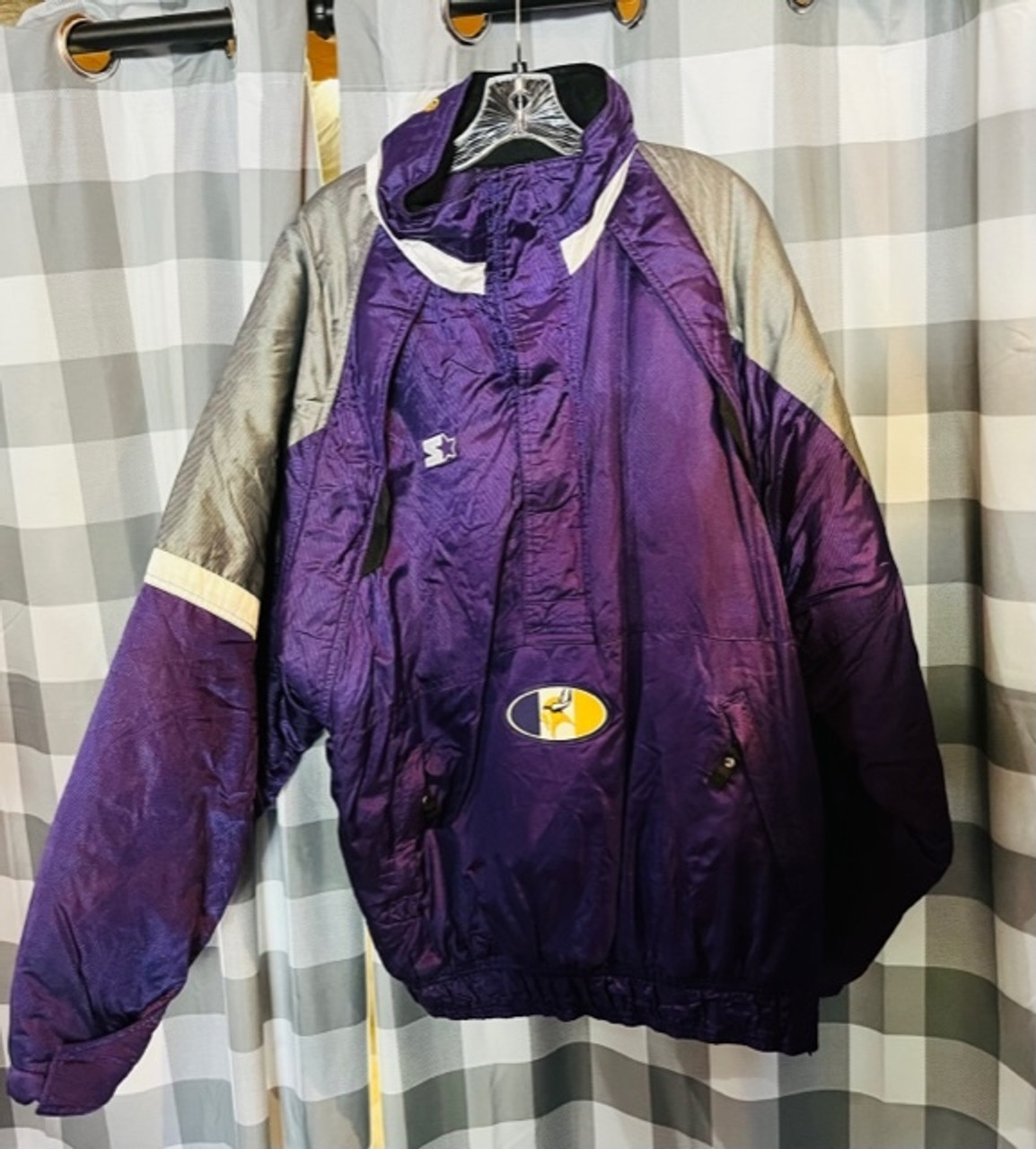 NFL, Jackets & Coats, Minnesota Vikings Reebok Nfl Team Apparel On Field  Puffer Jacket Rare